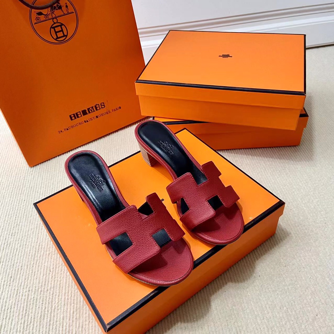 에르메스 올수공 오아시스 슬리퍼 샌들 앱송 26